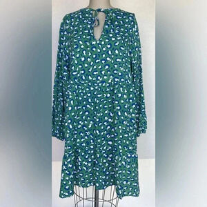 GraceAtwood THE DROP loose fit emerald loose fit mini dress size medium